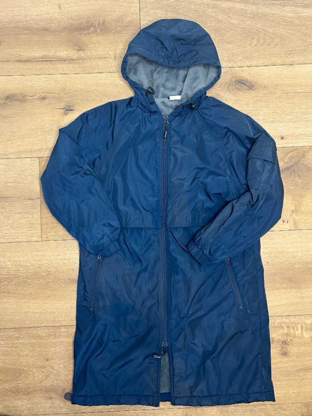 Sporti Unisex Comfort Fleece-Lined Swim Parka Youth Medium Navy